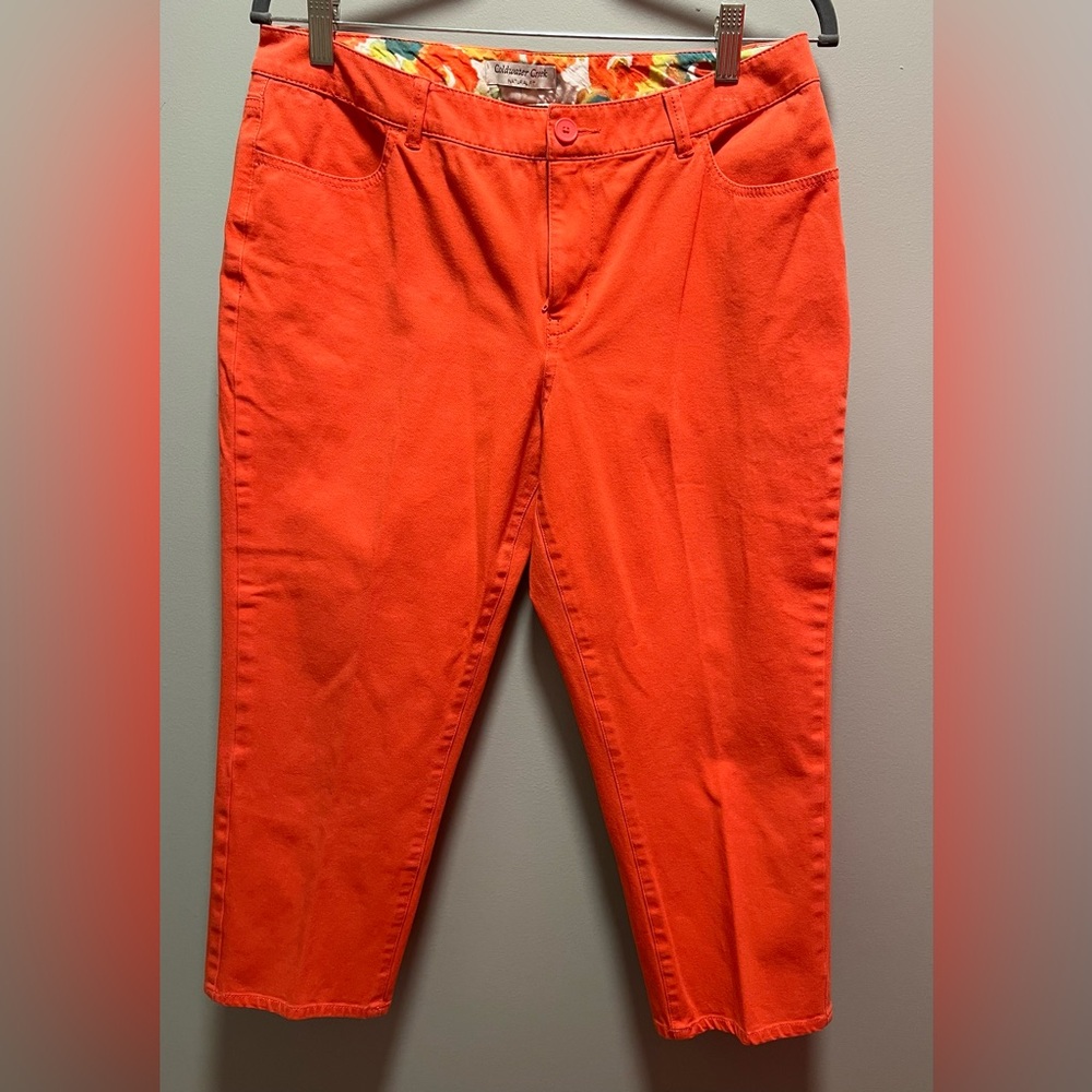 Coldwater Creek Capris Color Salmon Size 10